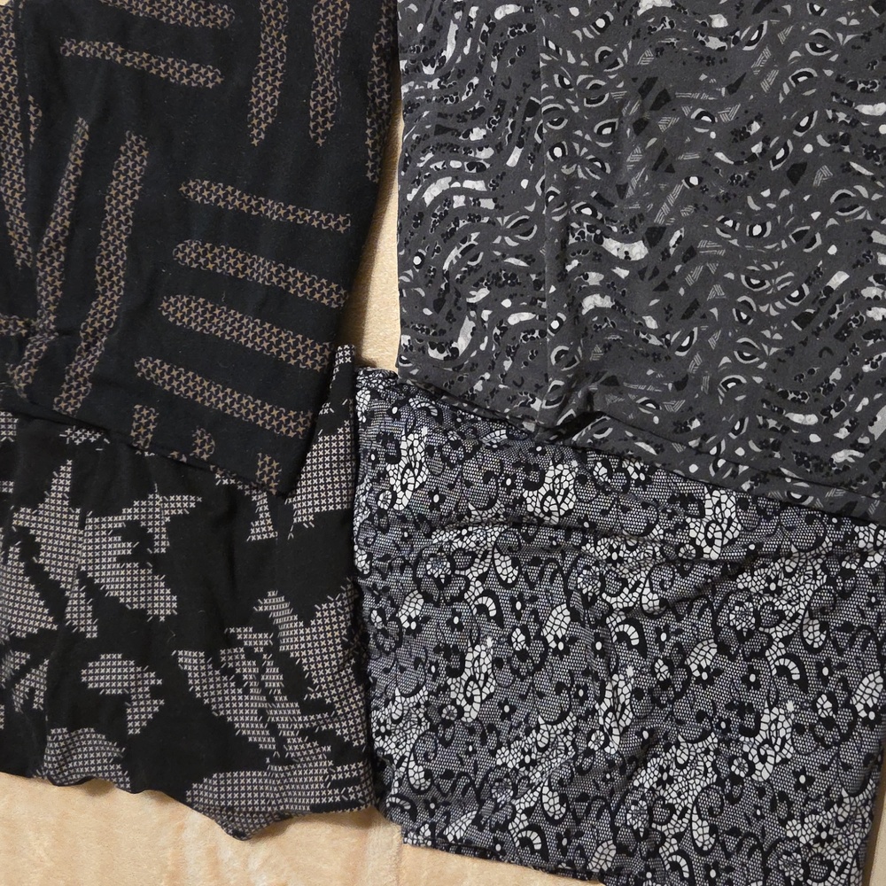 3 Lularoe Leggings All Black 1 Win Win